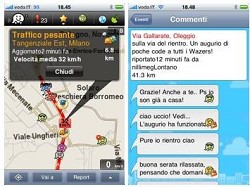 Navigatore satellitare gps gratis iPhone, iPad e smartphone con dati in tempo reale: Waze 