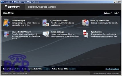 BlackBerry Desktop Manager 6.0: la casa candese si rifa il look e lancia un nuovo software
