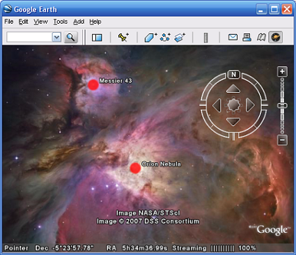 Google Sky, un?ÇÖevoluzione di Google Earth per esplorare il cielo e conoscere l?ÇÖastronomia