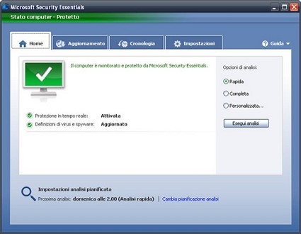 Microsoft Security Essentials versione 2.0: nuovo antivirus gratis di Redmond. Le novit?