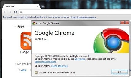 Chrome 9: pronta la nuova versione del browser di Google
