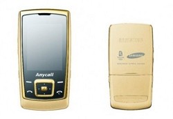 Cellulare Samsung AnyCall E848 Gold Edition, celebrativo delle olimpiadi di Pechino e platinato in oro a 18 carati