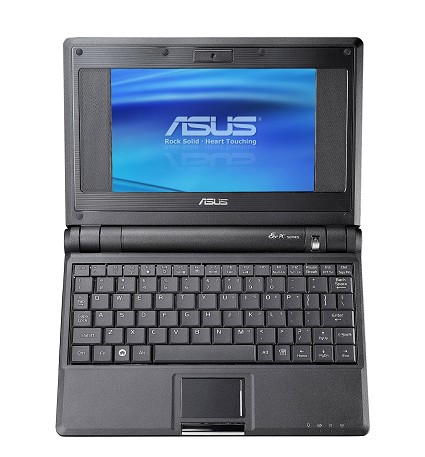 Asus Eee PC, computer portatile di dimensioni minime con una rivoluzionaria interfaccia utente,  semplicissima e funzionale