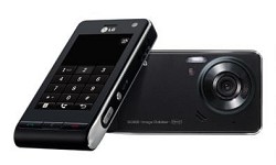 Cellulare LG KU990 Viewty, con fotocamera da 5 megapixel, supporto PictBridge e schermo da 3 pollici touchscreen. Un temibile avversario dell?iPhone.
