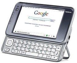 Mini tablet PC Nokia N810 progettato per Internet e per la navigazione satellitare
