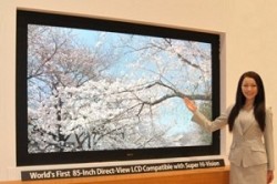 Televisione Sharp 85 pollici LCD 3D senza occhiali: la pi?? alta risoluzione del mondo