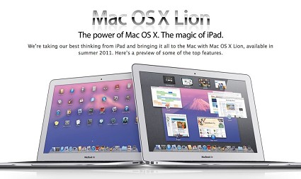Apple Mac OS X Lion e MacBook Air: ci siamo!