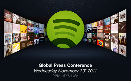 Spotify: il 30 novembre a New York le novit? per il servizio cloud di streaming musicale