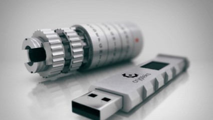 Da Crypteks pennine USB in lega di alluminio anodizzato con protezione crittografica e fisica