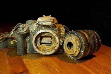 Una reflex digitale Canon EOS 1000 recuperata dopo un anno dal fondo del mare: le immagini sulla schedina SD sono ancora leggibili