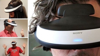 Nuovo visore Sony HMZ-T1 simula un enorme schermo da 750 pollici da 20 metri di distanza: come cambia l'esperienza di visione 3D 