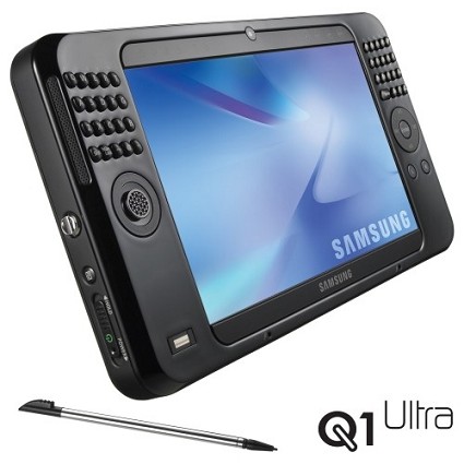 Samsung Q1 Ultra: la nuova versione del noto Umpc disponibile in Italia. Dotato di Hsdpa integrato per collegarsi ad Internet e funziona anche da Gps