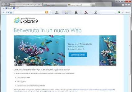 Bug Internet Explorer 9: da Microsoft la patch definitiva 