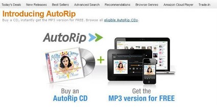 Amazon Autorip converte i tuoi cd in mp3 e lancia l'assalto all'iTunes Store di Apple