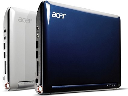 Acer Aspire One Umpc computer ultraportatile pronto a sfidare gli Asus Eee Pc. Caratteristiche tecniche e funzioni.