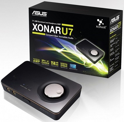 Asus Xonar U7: scheda audio esterna con amplificatore per cuffie
