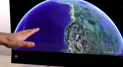 Google Earth: tecnologia di controllo gestuale Leap Motion 3D