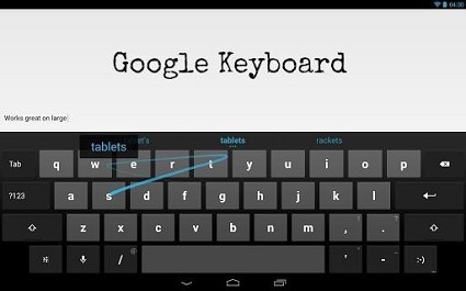 Google Keyboard: finalmente l'app tastiera per Android 4.0