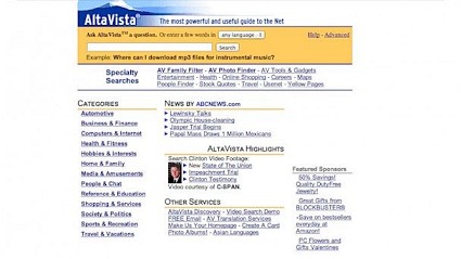 Addio Altavista: il motore di ricerca anni'90 da oggi nel cimitero di internet