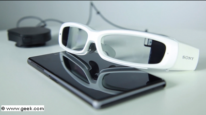 Sony SmartEyeglass: nuovo concept occhiali intelligenti non invasivi