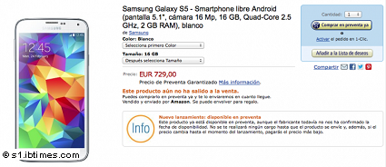 Samsung Galaxy S5: data uscita in Europa e prezzo in prevendita