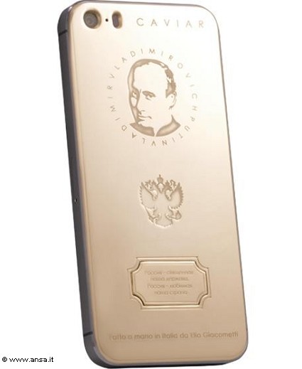 iPhone 5S in oro con volto di Vladimir Putin: la novit? e come si presenta questa versione del melafonino