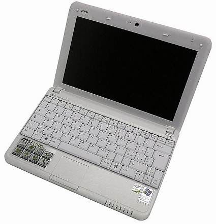 Netbook MSI Wind U100 Love Edition: portatile comodo da trasportare, moderno nel design e dal prezzo accessibile. 