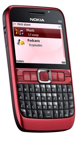 Nuovo Nokia E63: smartphone con tastiera QWERTY, dal design ricercato e ricco di funzionalit?. 