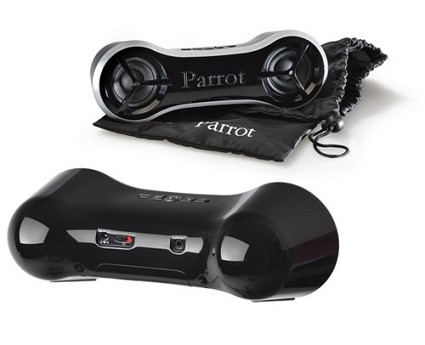 Nuovi Parrot Party: innovativi altoparlanti Bluetooth compatibili con telefonini, portatili e lettori MP3. 