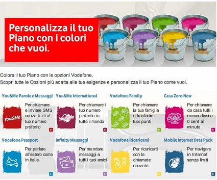 Tutte le nuove offerte Vodafone per cellulari e telefono protagoniste della nuova pubblicit? dei 1000 colori in tv