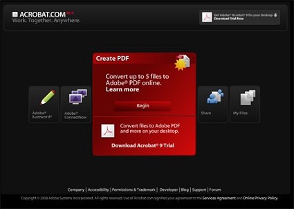 Servizi online Acrobat gratis e a pagamento per documenti e pdf. La sfida ad Office ? lanciata