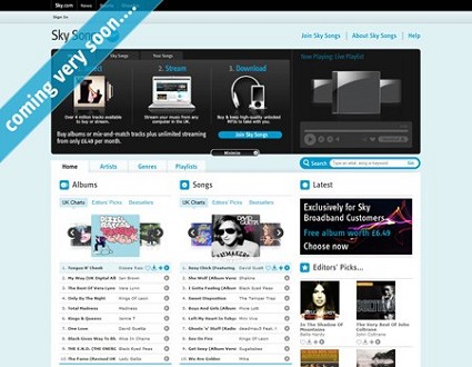 Sky Songs: la nuova piattaforma musicale per scaricare musica online. Le offerte