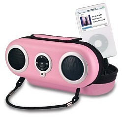 iPod e lettori MP3 in spiaggia: diventano stereo con una innovativa custodia dotata di due altoparlanti che li protegge anche da acqua e sabbia rendendoli impermeabili